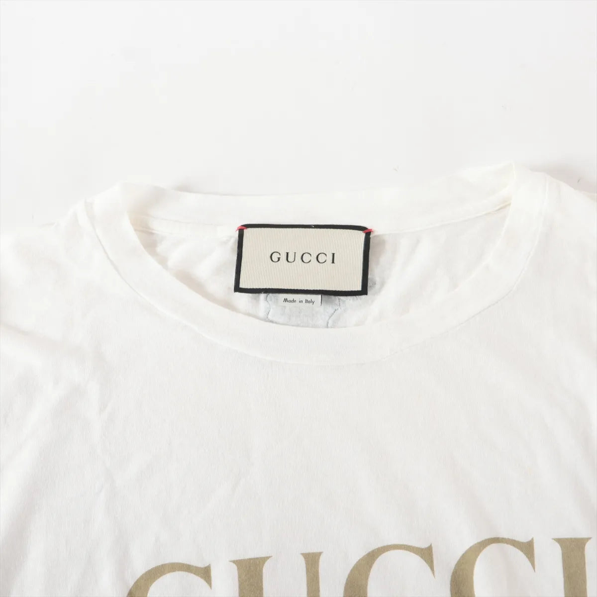 Gucci Logo Web Cotton T-shirt White