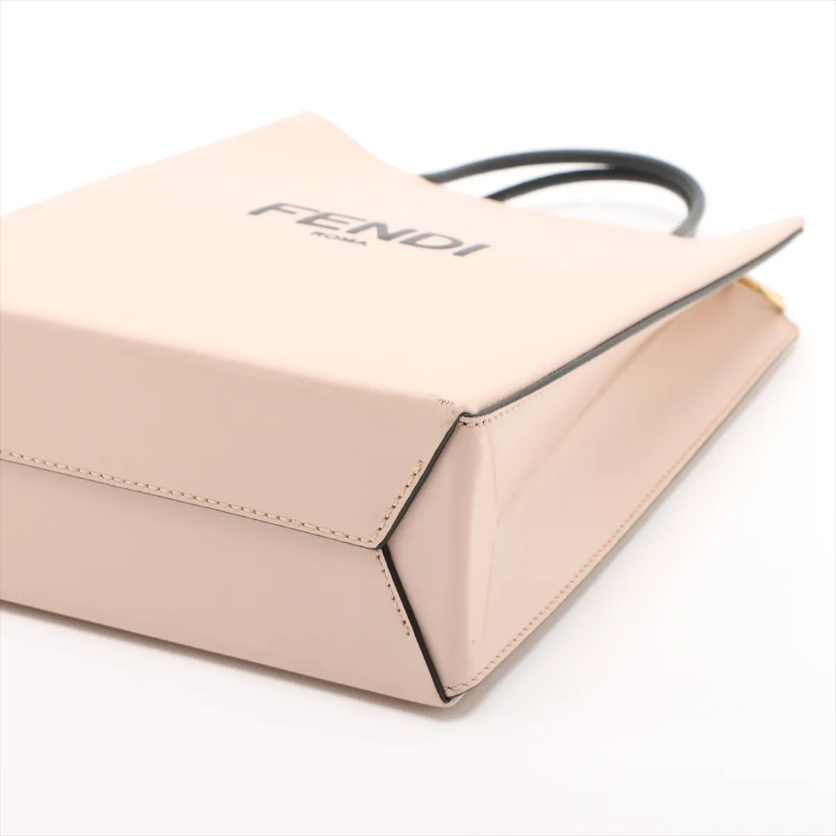Fendi Vertical Leather Two-Way Shoulder Bag Pink