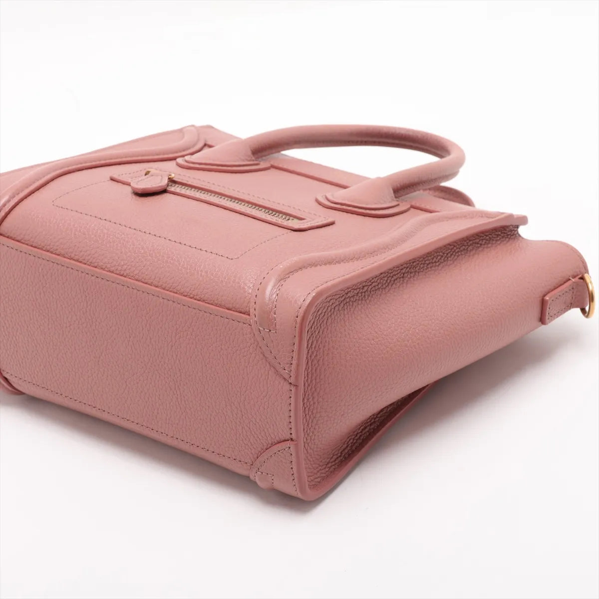Celine Luggage Nano Shopper Leather Two-Way Handbag Pink