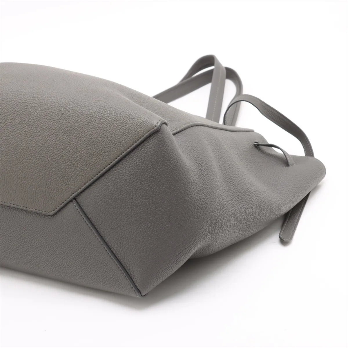 Celine Cabas Phantom Small Leather Tote Bag Gray