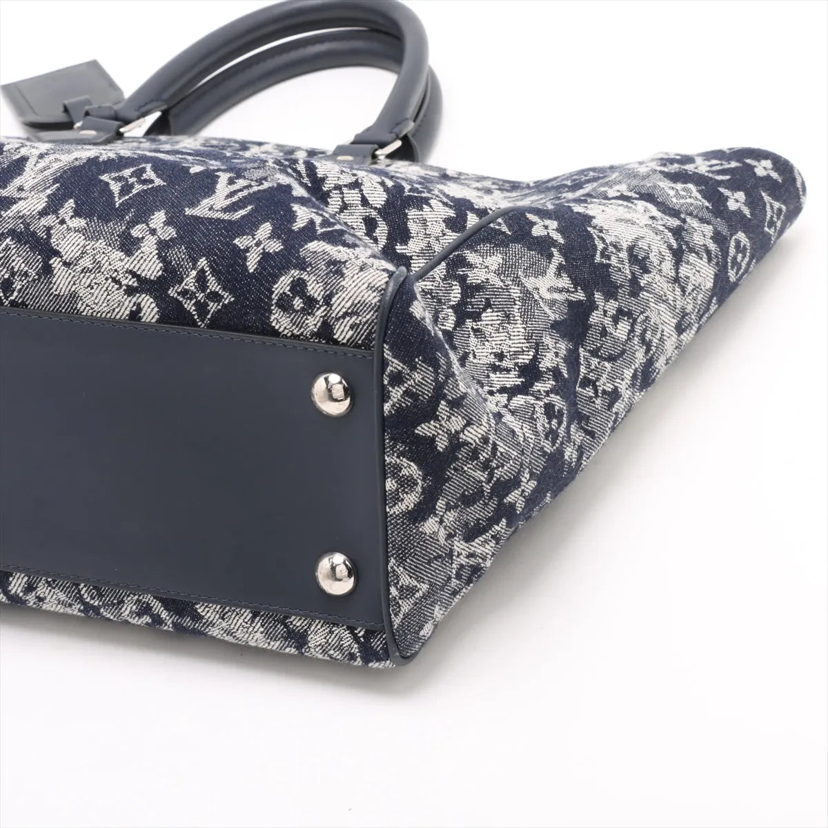 Louis Vuitton Monogram Tapestry Grand Sac Navy Blue