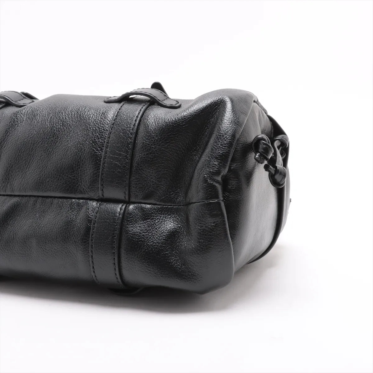 Gucci Double G Leather Two-Way Shoulder Bag Black