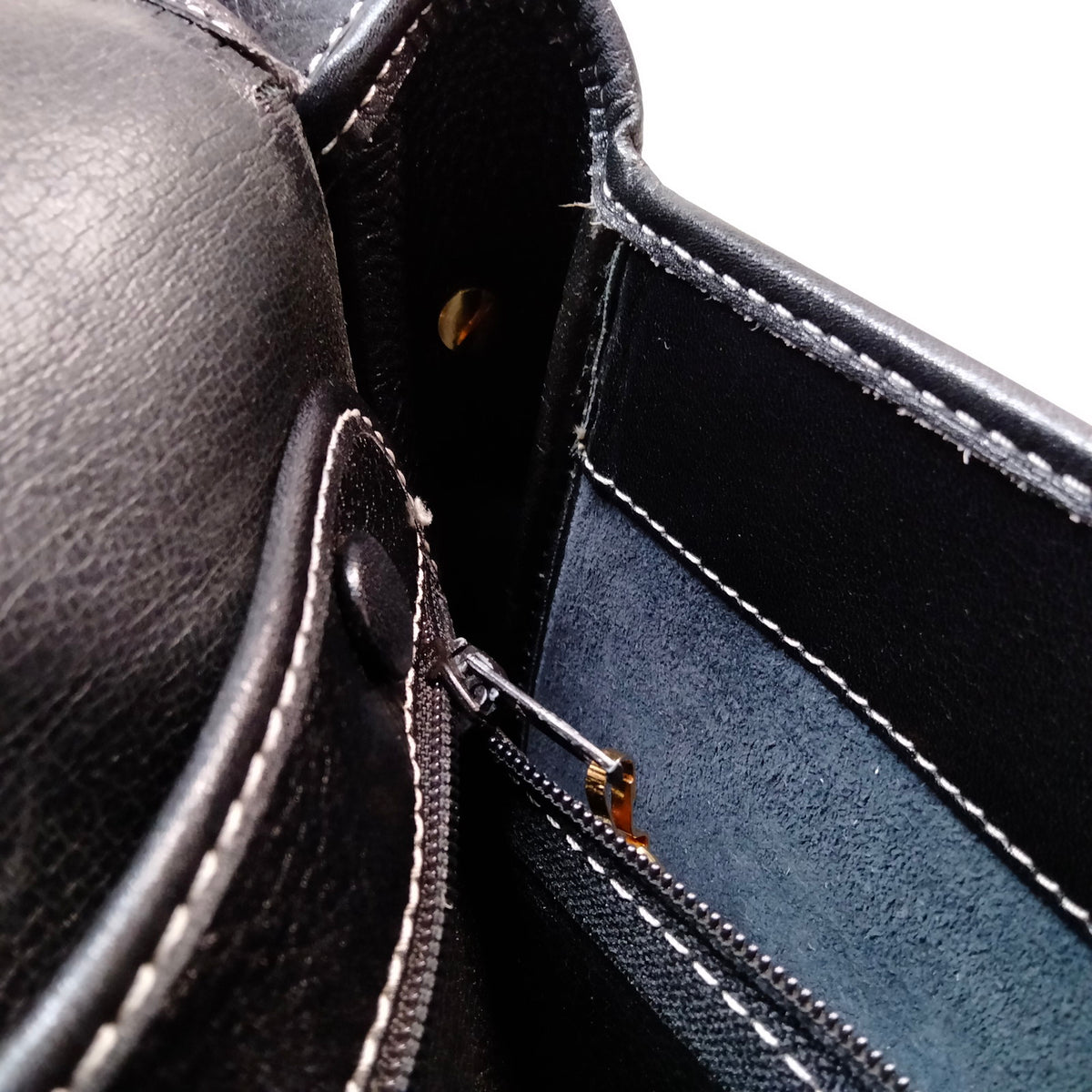 Christian Dior Black Leather CD Shoulder Bag — detail 8