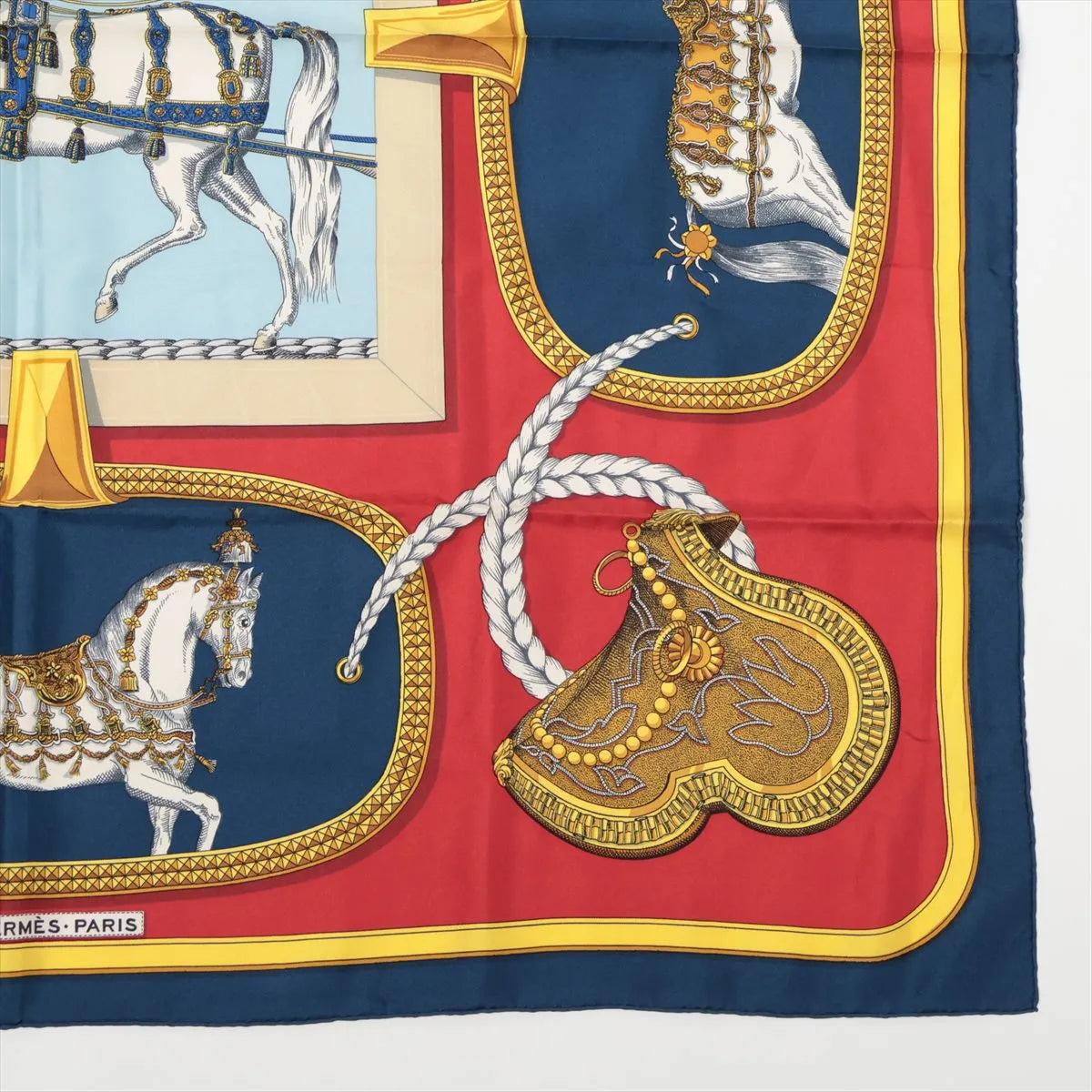 Hermès Carré 90 Grand Apparat Horses Scarf