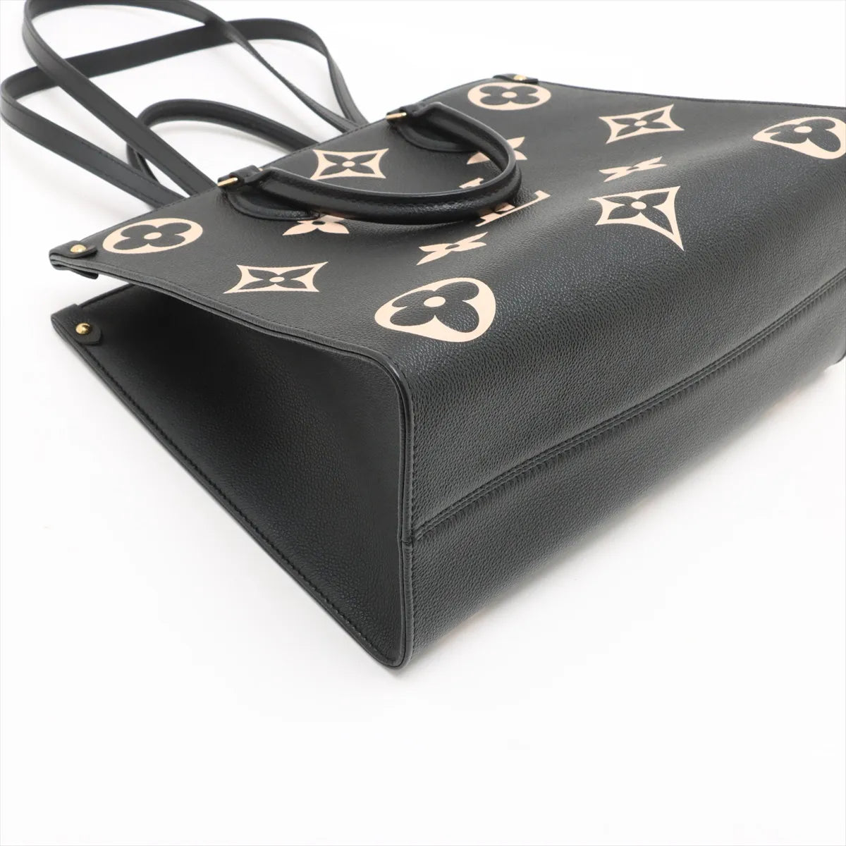 Louis Vuitton Bicolor Monogram Empreinte On the Go MM Black x Creme