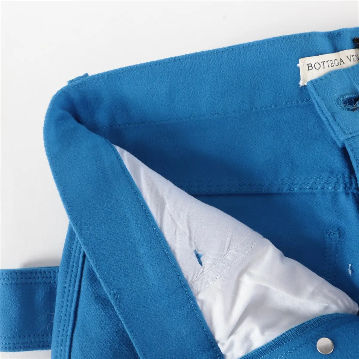 Bottega Veneta Cotton Silk Pants Blue