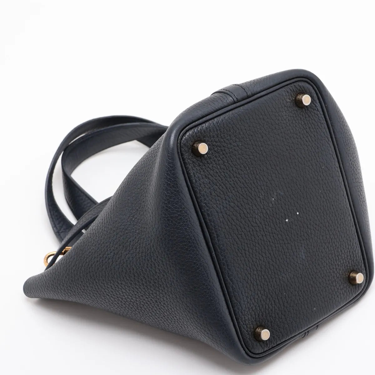Hermes Picotin Lock 18 PM Tote Bag Navy Blue