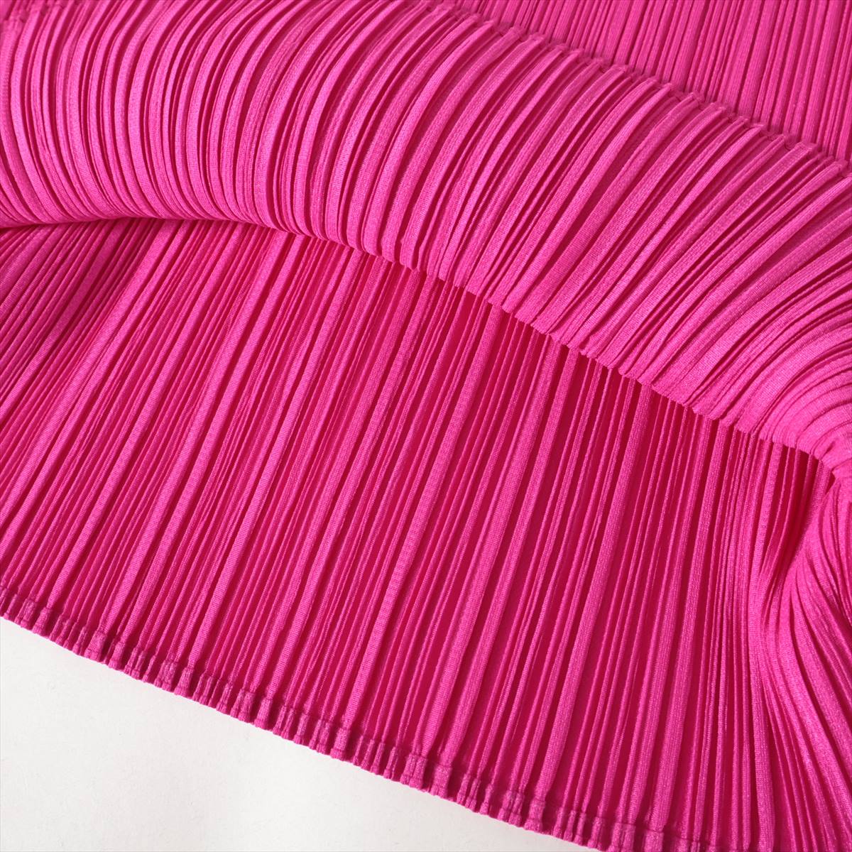 Best Seller Pleats Please Issey Miyake  Long Sleeve Blouse Hot Pink