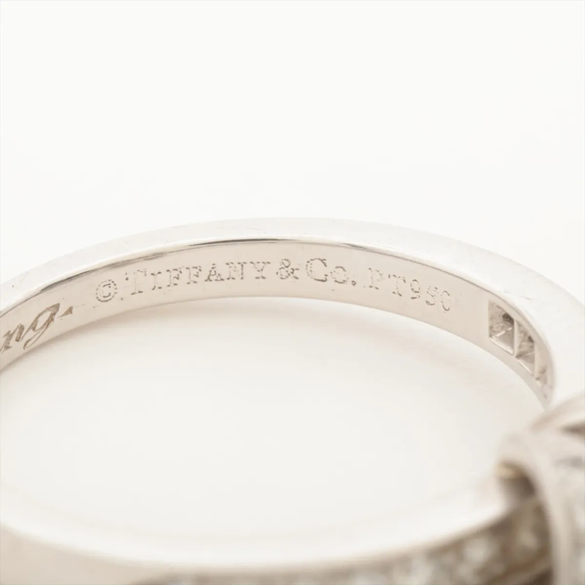 Tiffany & Co. Ribbon Diamond Ring Platinum