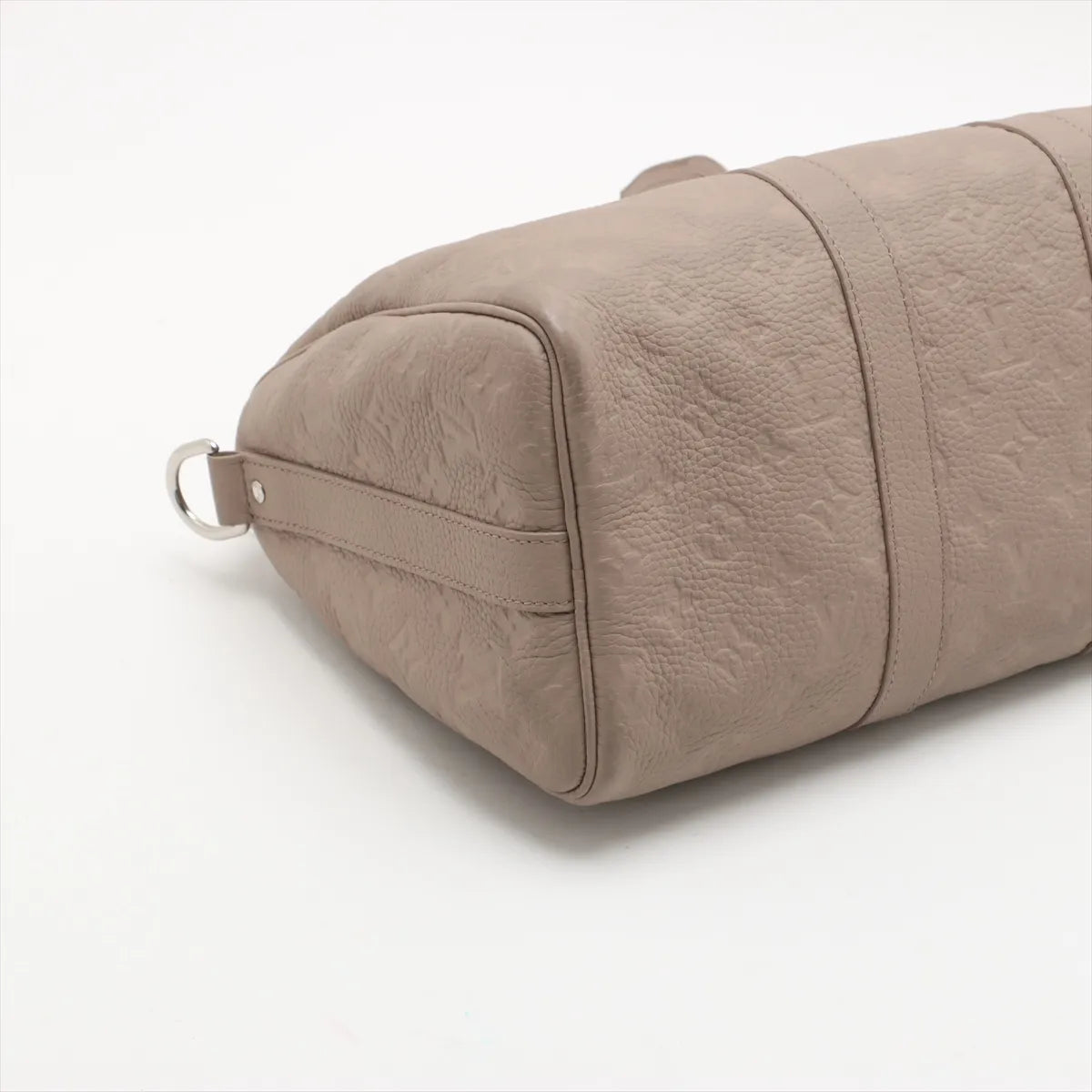 Louis Vuitton Monogram Taurillon Keepall Bandoulière 35 Riverstone Beige