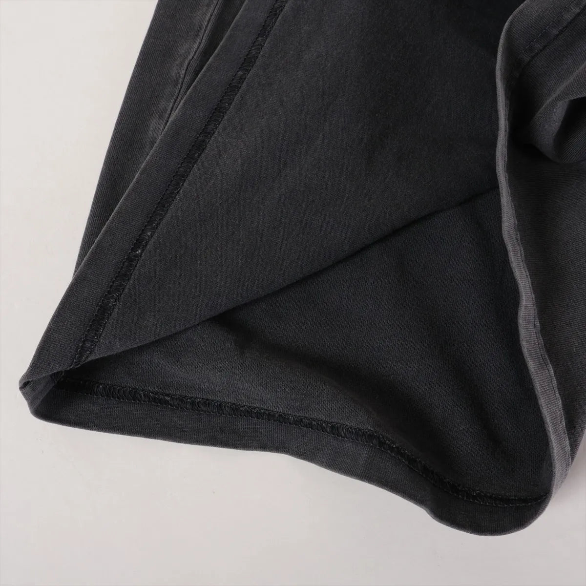 Balenciaga Logo Vintage Cotton T-shirt Gray