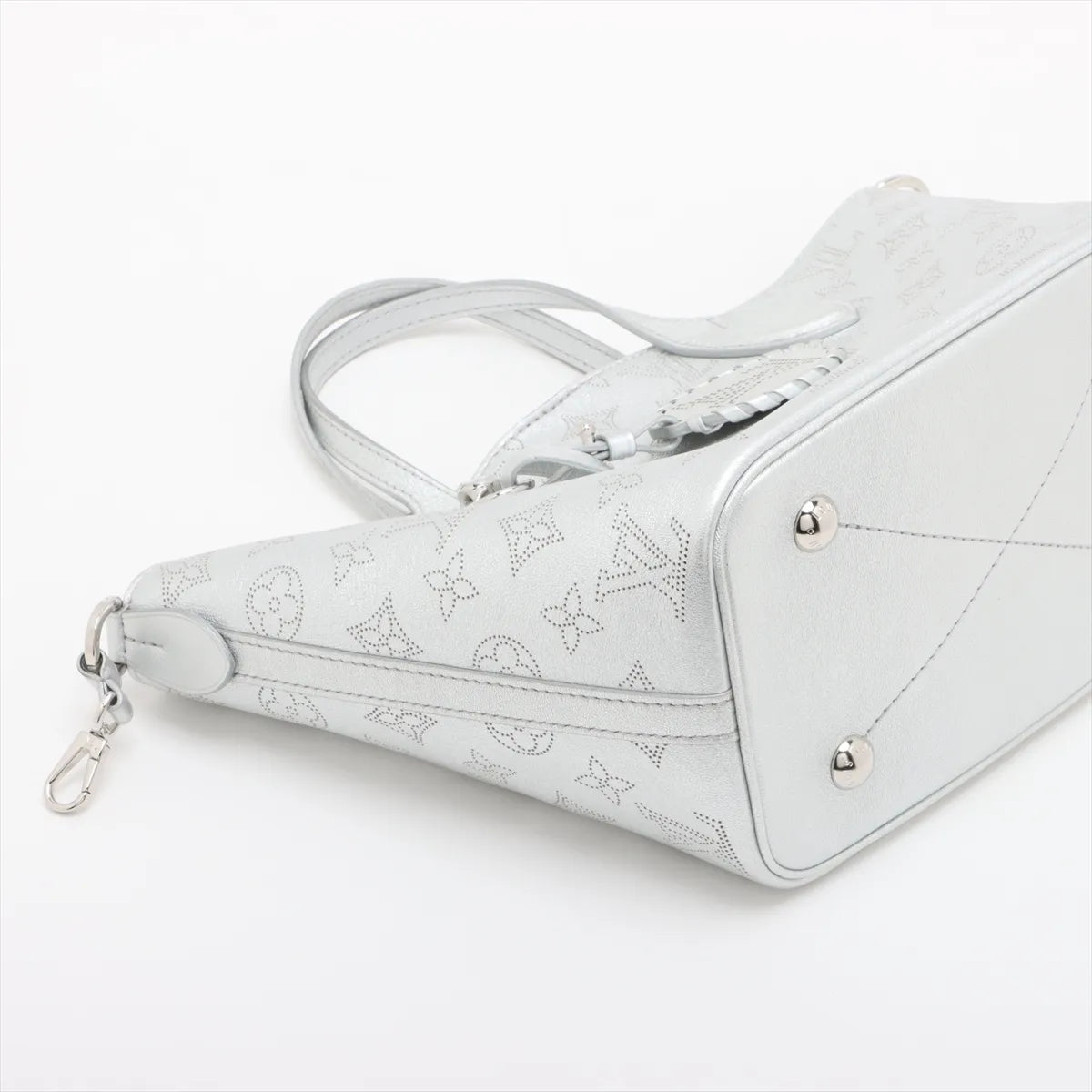 Louis Vuitton Mahina Monogram Blossom PM Metallic Silver