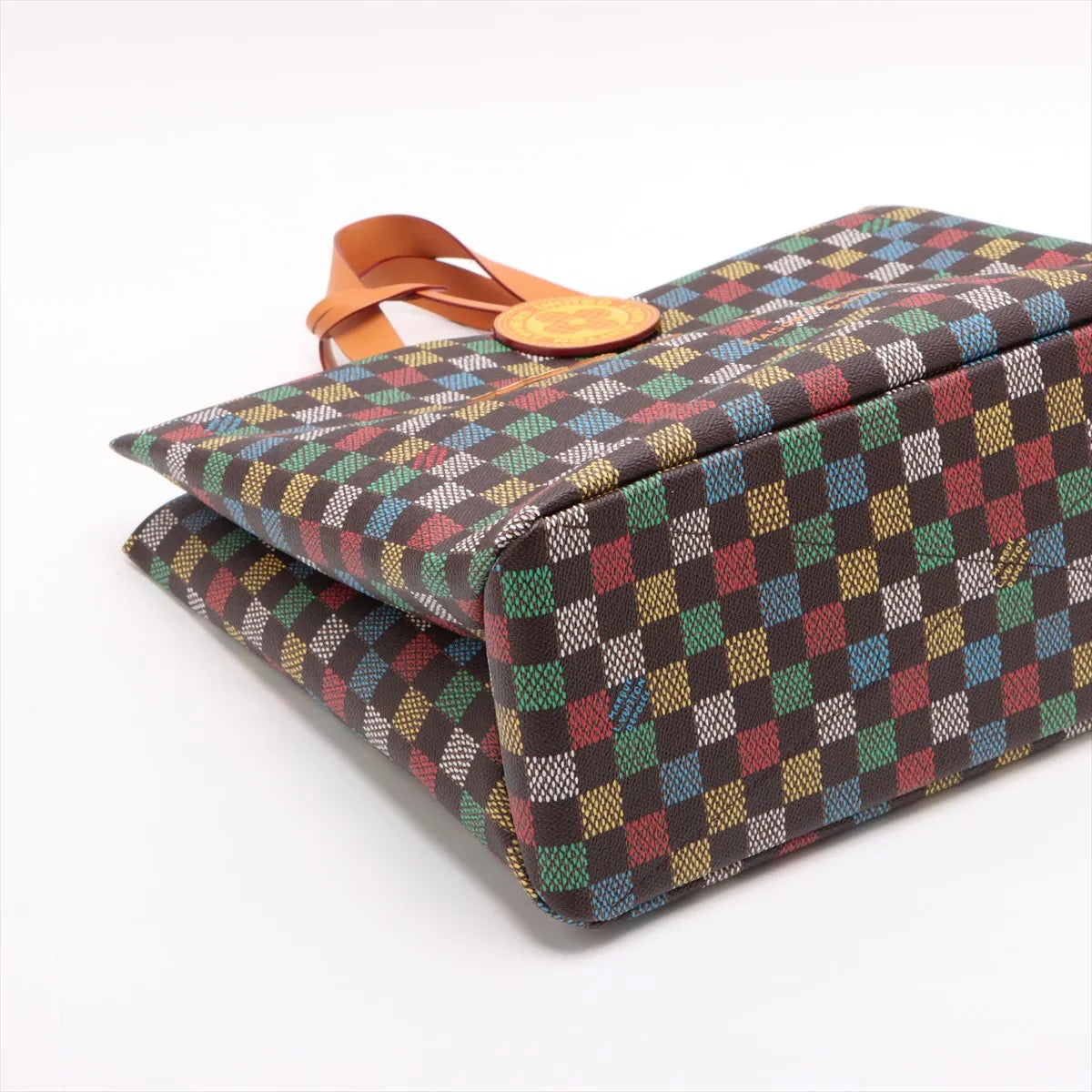 Louis Vuitton LV Vers United Damier Ebene Canvas Shopper Tote Bag MM Multicolor