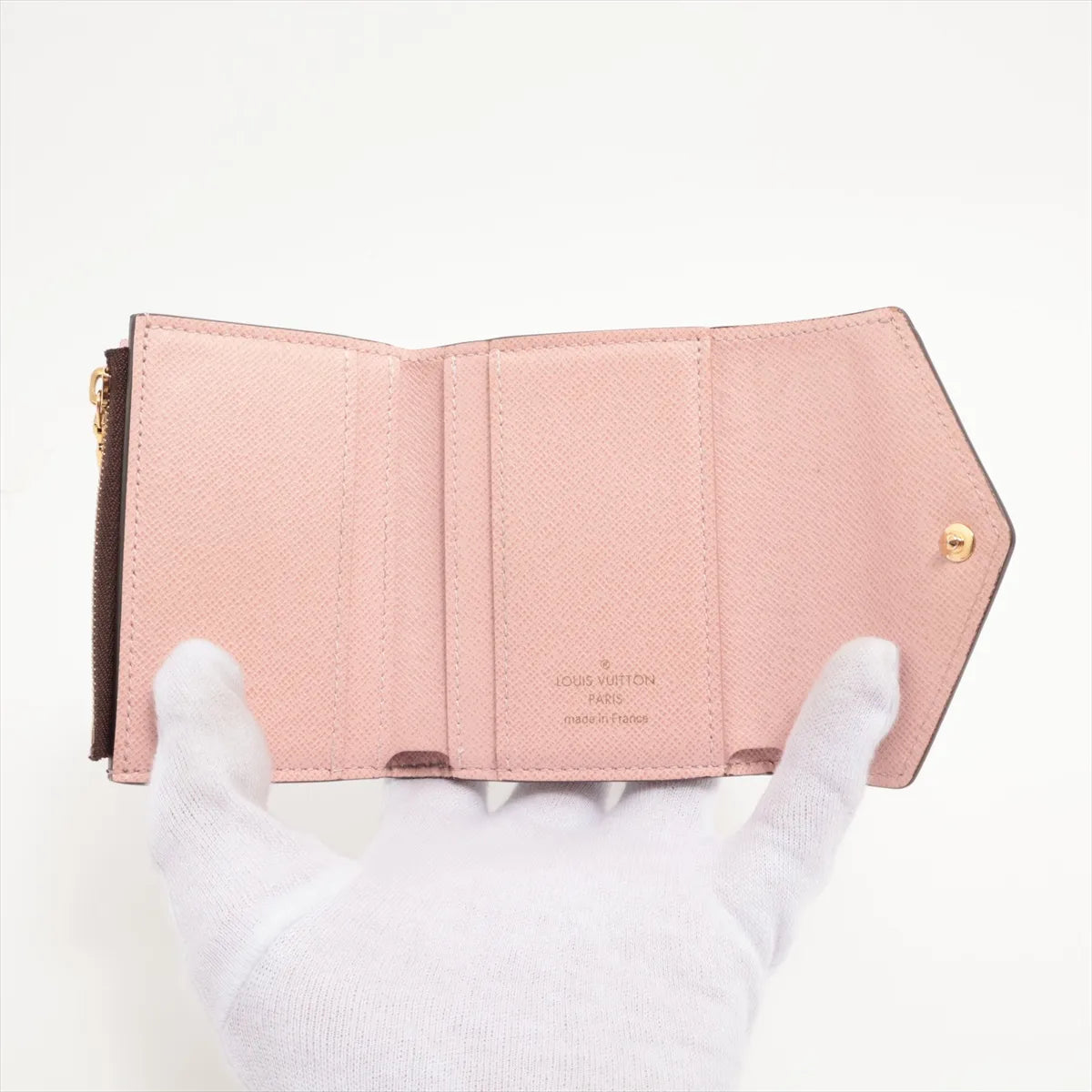 Louis Vuitton Monogram Portefeuille Zoe Rose Ballerine