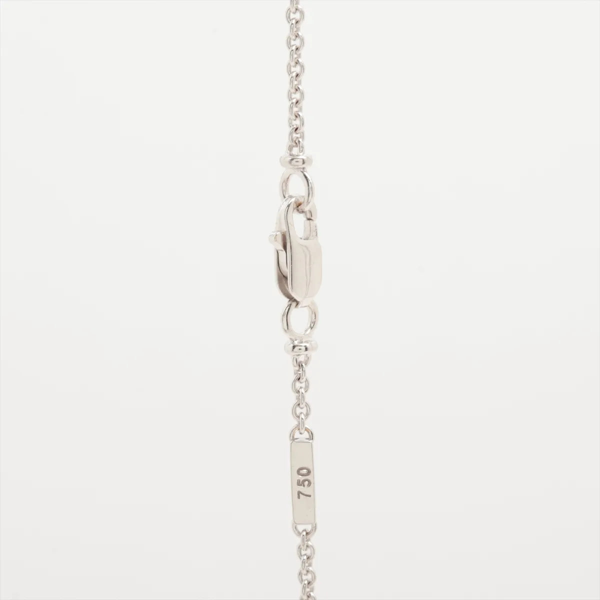 Graff Diamond Colored Stone Station Necklace White Gold