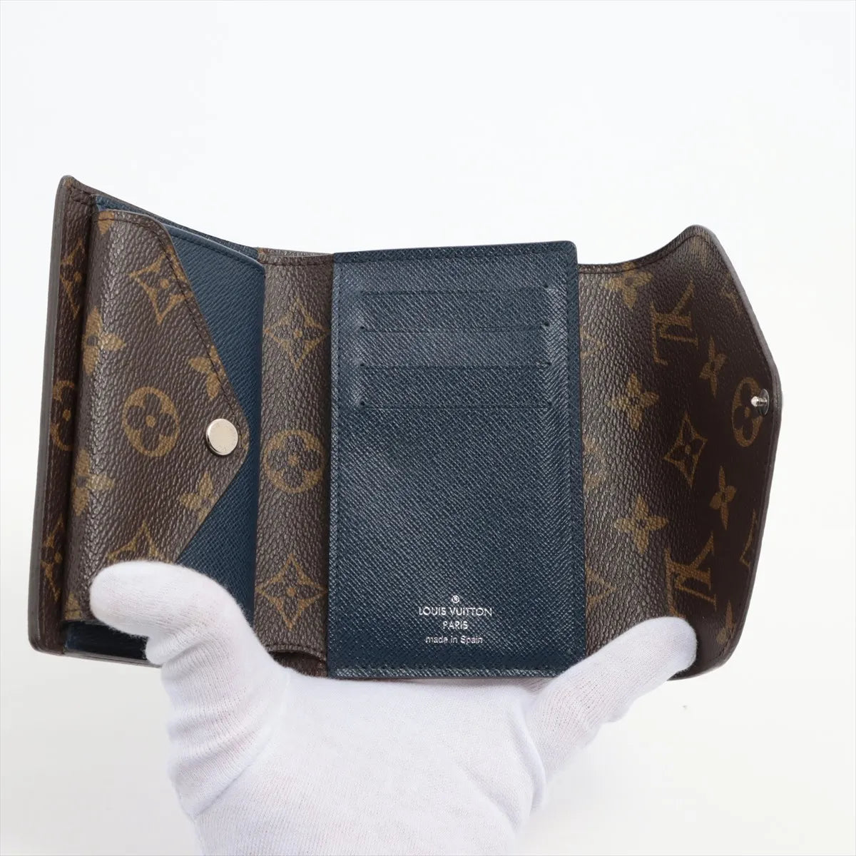 Louis Vuitton Monogram Epi Marie Lou Compact Wallet Blue