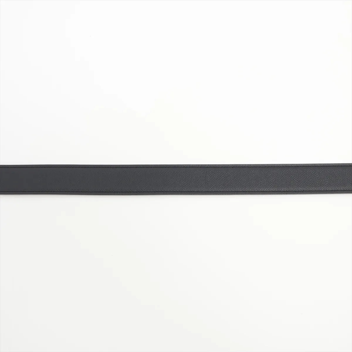 Hermes H Belt Veau Epsom Black x Burgundy