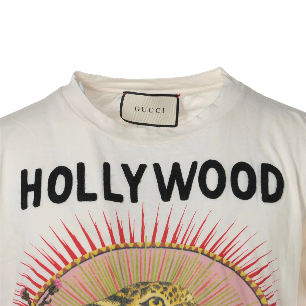 Gucci Hollywood Cotton T-shirt Beige