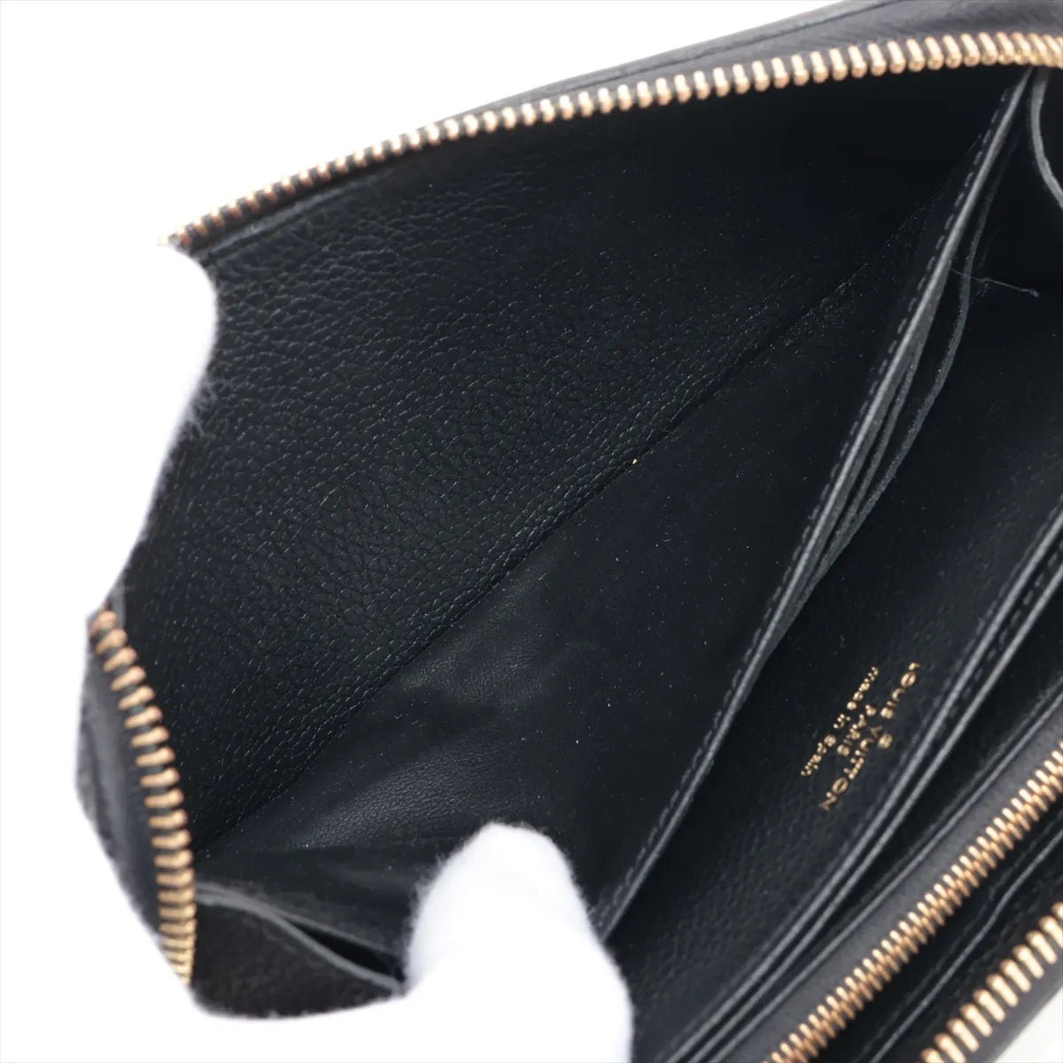 Louis Vuitton Monogram Empreinte Zippy Wallet Black