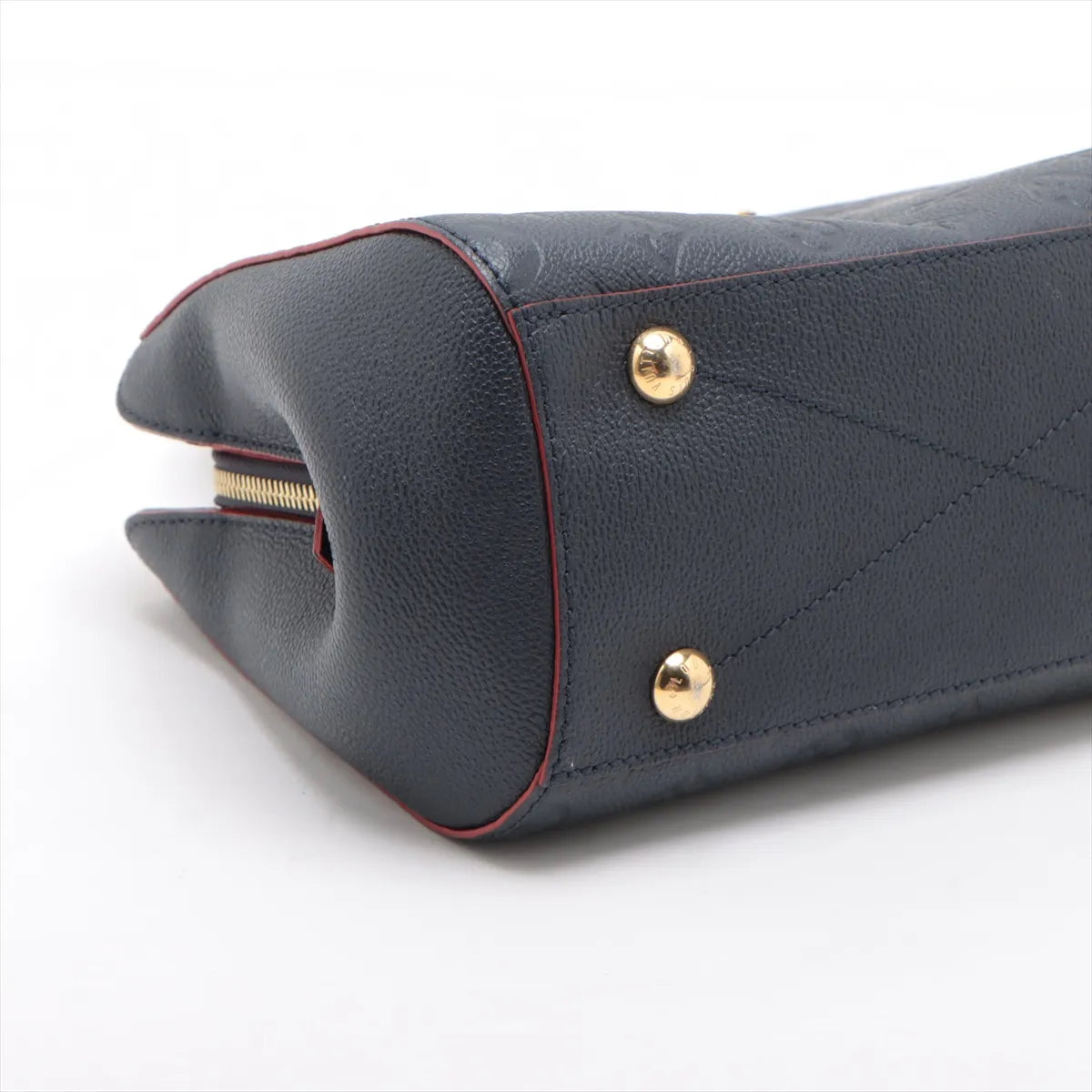 Louis Vuitton Monogram Empreinte Montaigne BB Marine Rouge