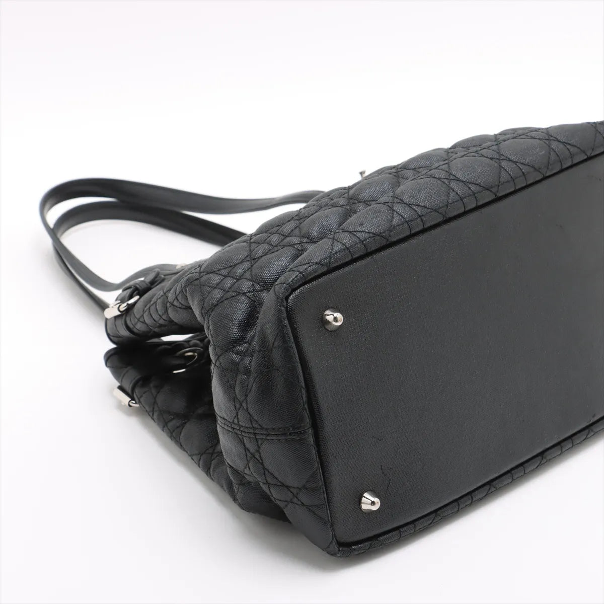 Buy Christian Dior Cannage Panarea Tote Bag Black