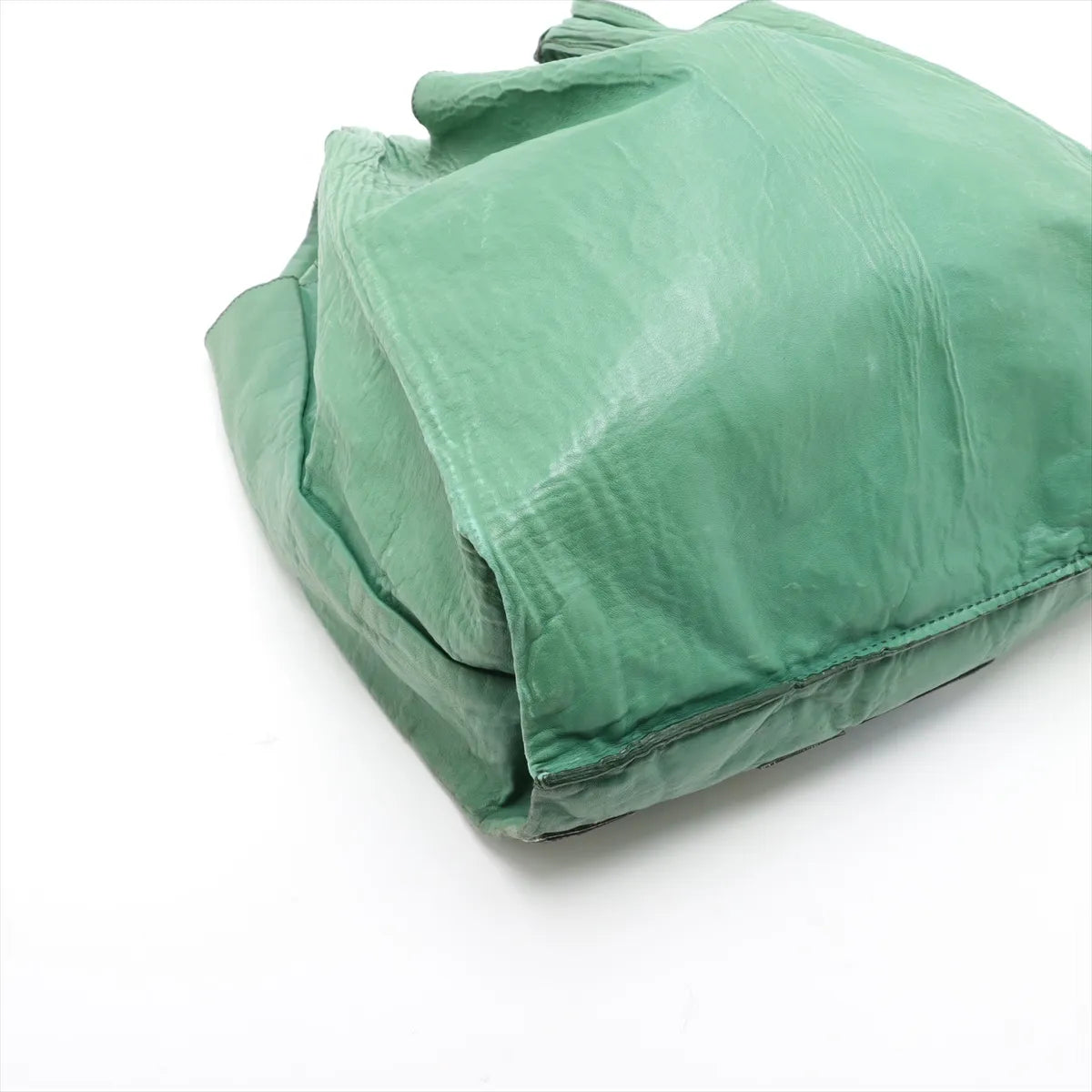 Prada Leather Tote Bag Green