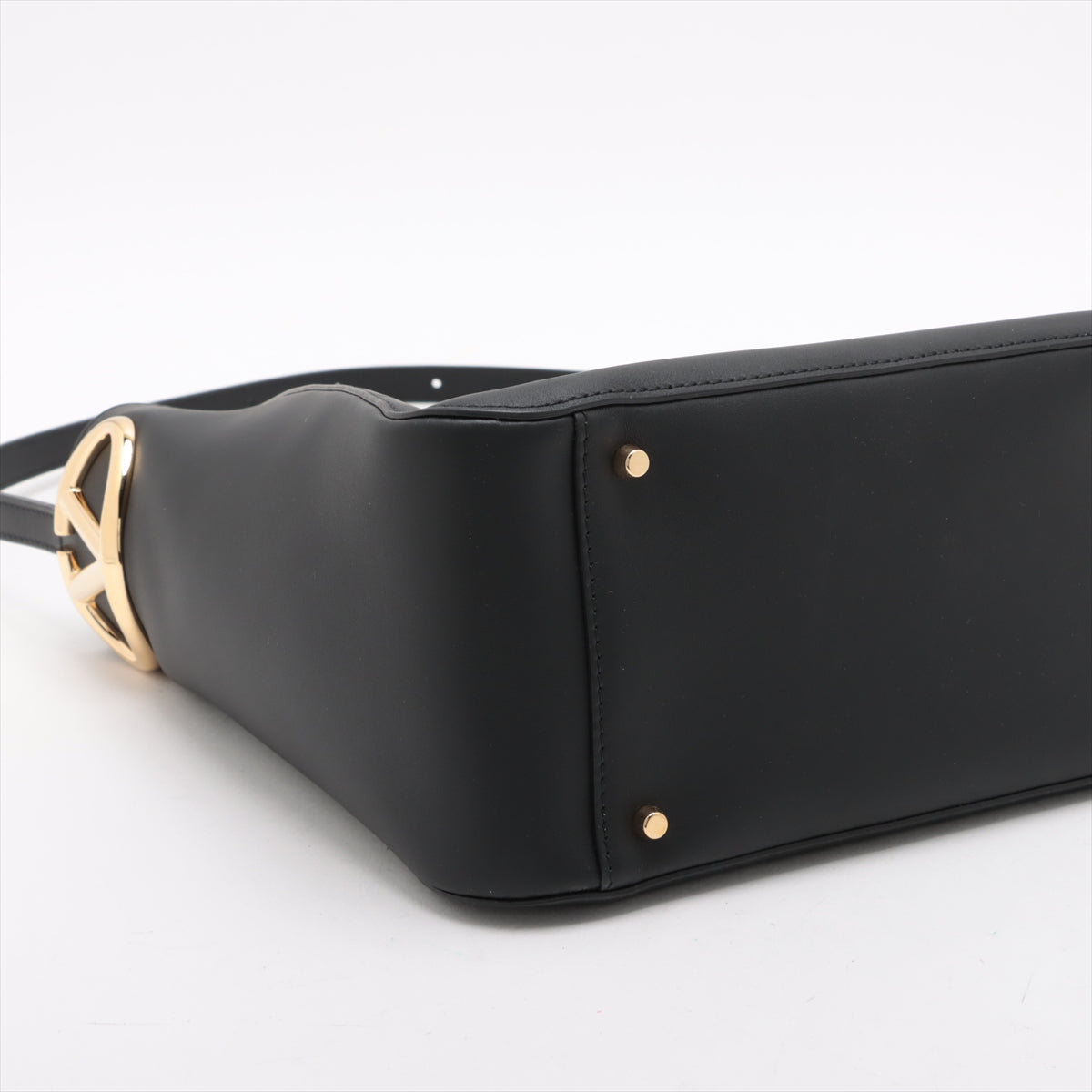 Valentino Garavani V Logo Leather One Shoulder Bag Black * PREORDER *