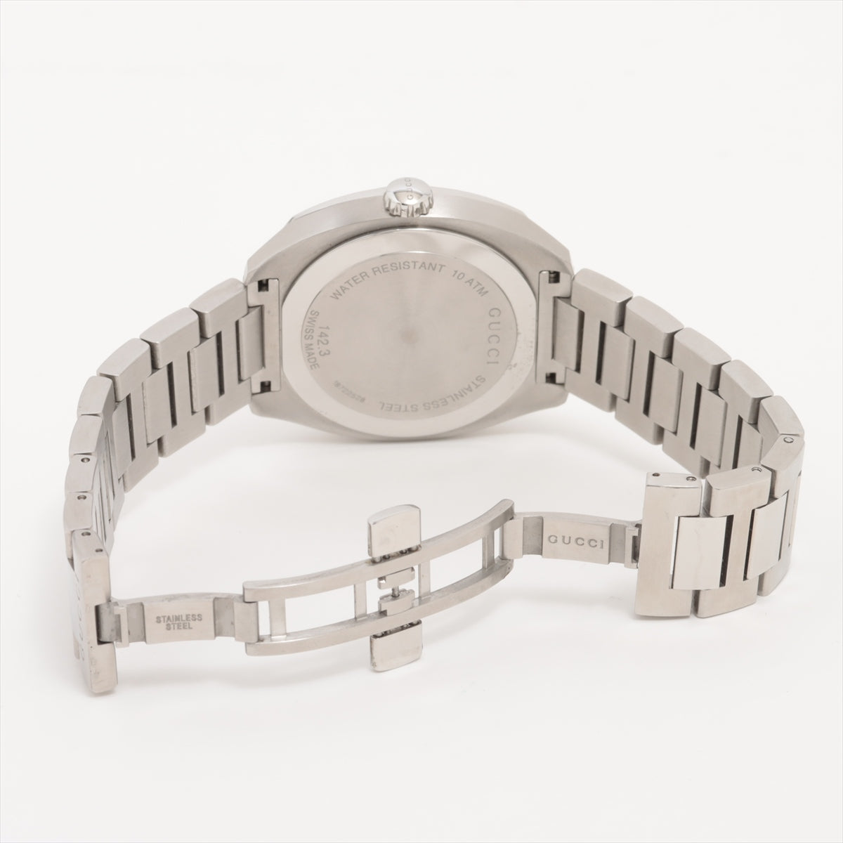 Gucci Round Face Stainless Steel Watch Gray