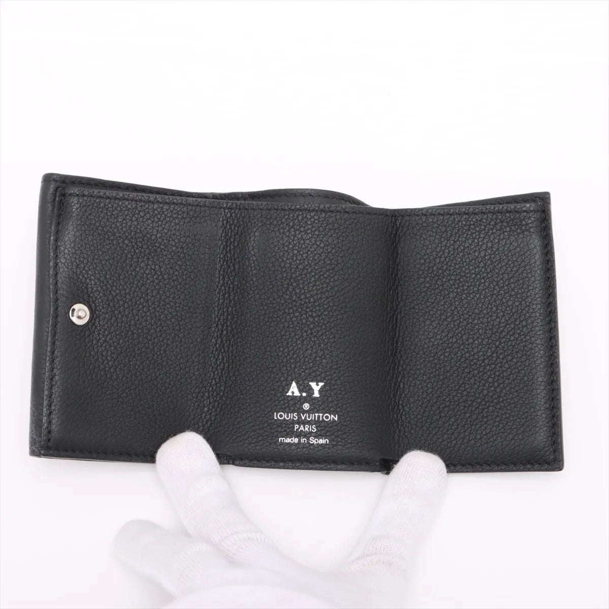 Louis Vuitton Taurillon Lockmini Wallet Noir