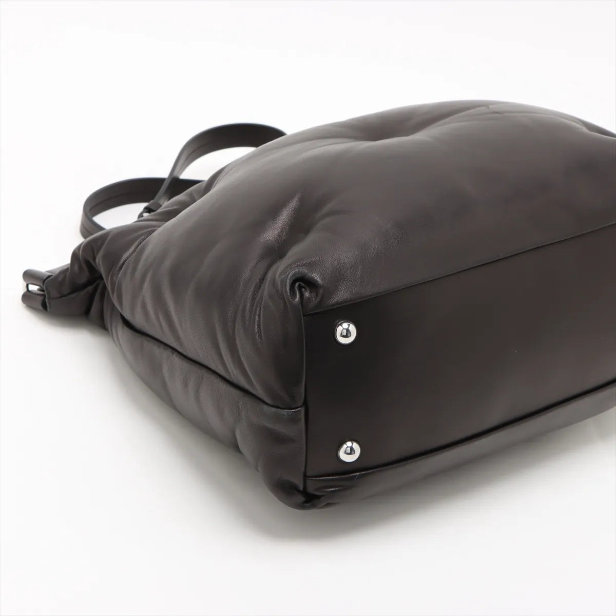 Maison Margiela Glam Slam Leather Two-Way Shoulder Bag Black