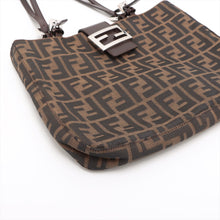 Load image into Gallery viewer, High Quality Fendi Zucca Double Long Strap Shoulder Bag Brown