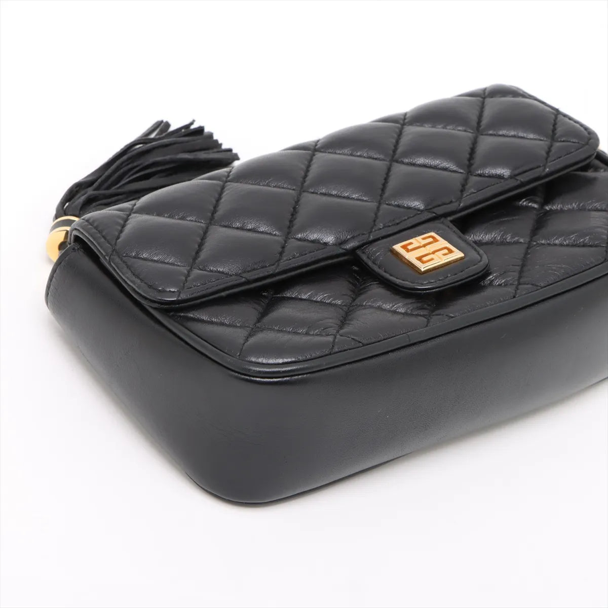 Givenchy Leather Chain Shoulder Bag Black