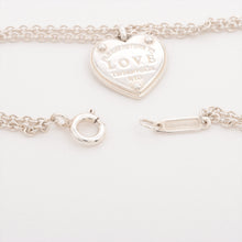 Load image into Gallery viewer, Tiffany &amp; Co. Heart Key Bracelet Silver