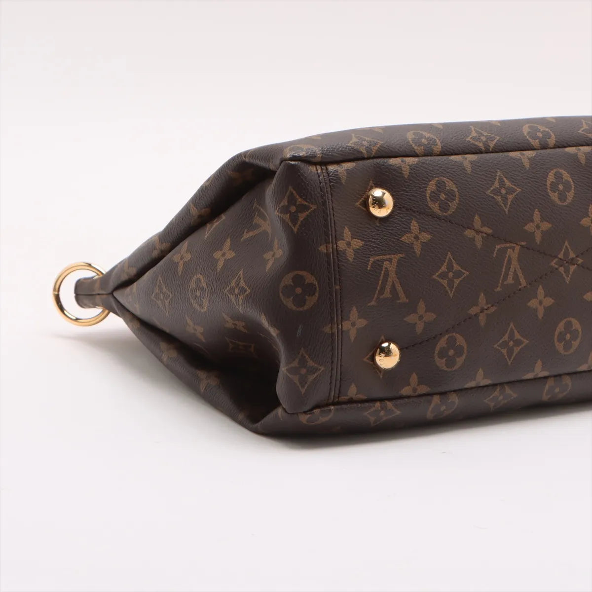 Louis Vuitton Monogram Pallas Handbag Brown x Red