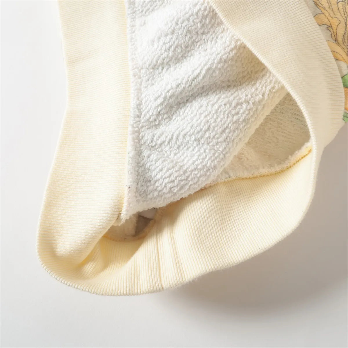 Gucci Tennis Floral Cotton Sweatshirt Cream