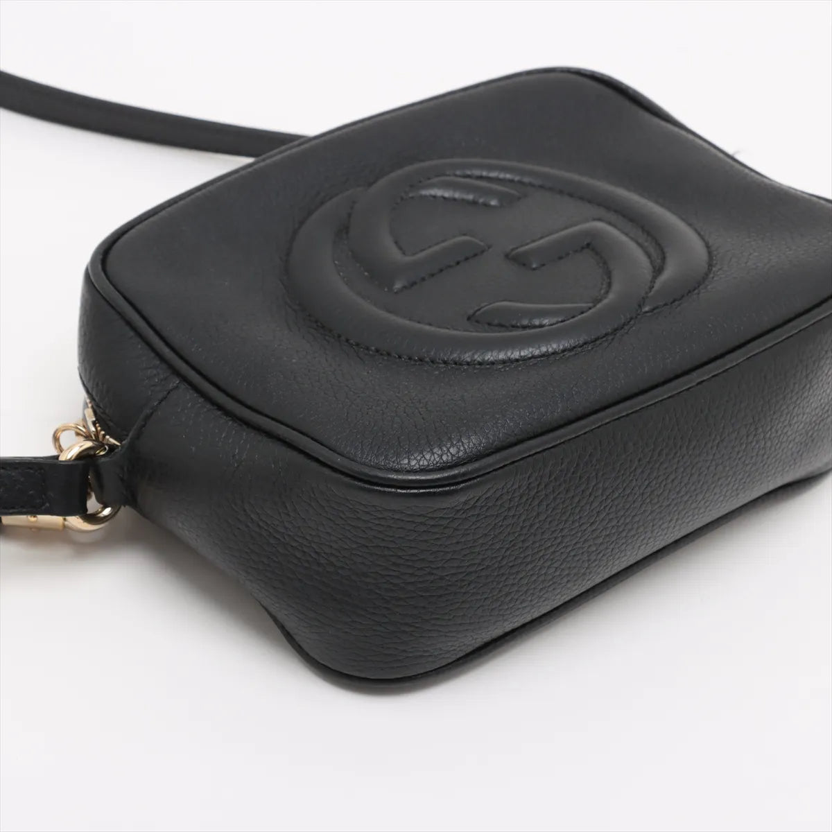 Gucci Soho Leather Shoulder Bag Black