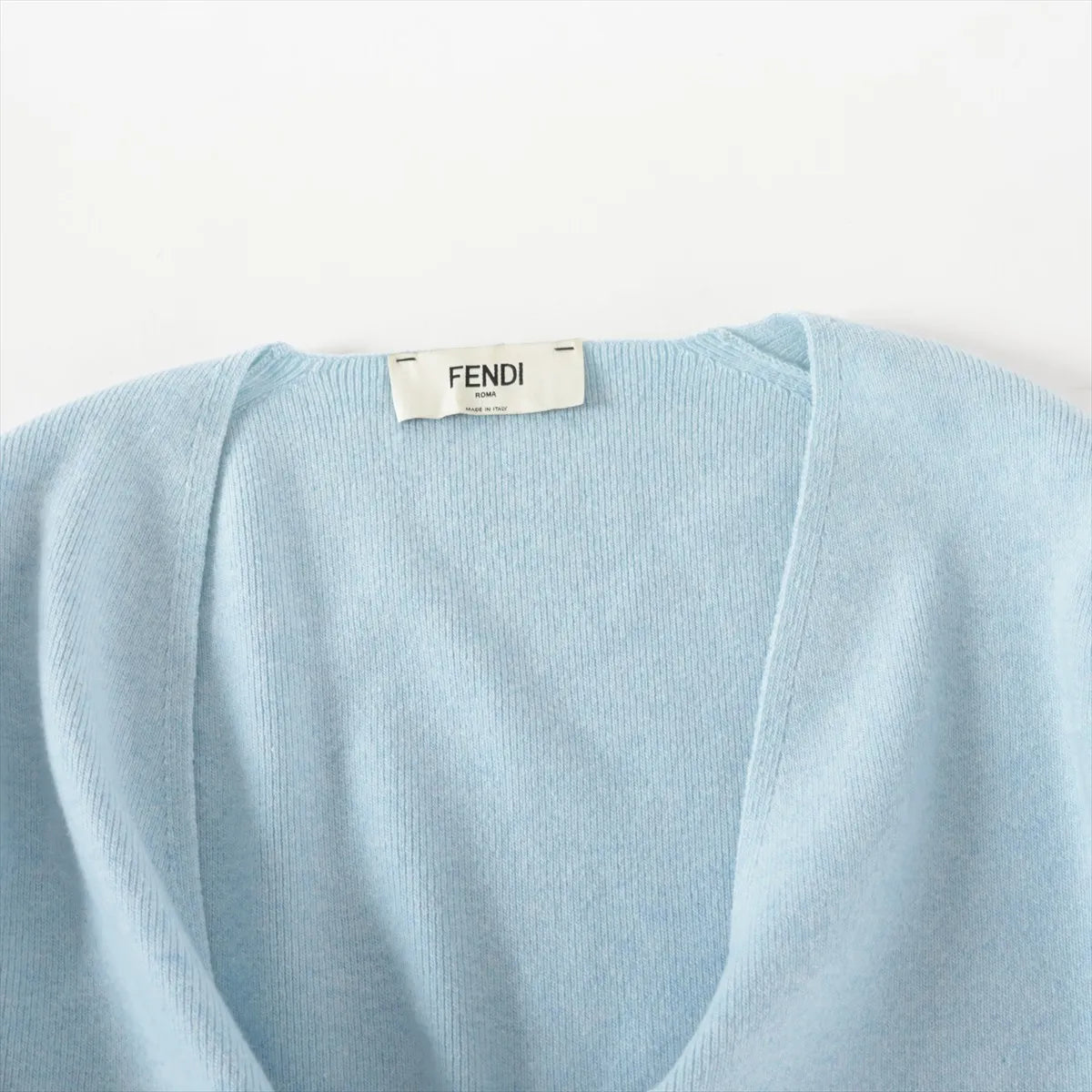 Fendi Wool Cashmere Cardigan Blue