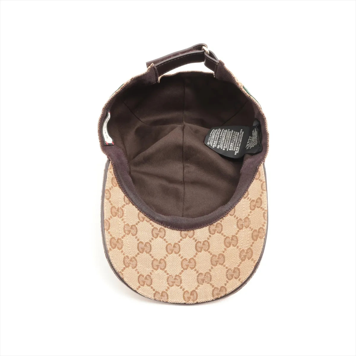 Gucci GG Logo Web Canvas Hat Beige