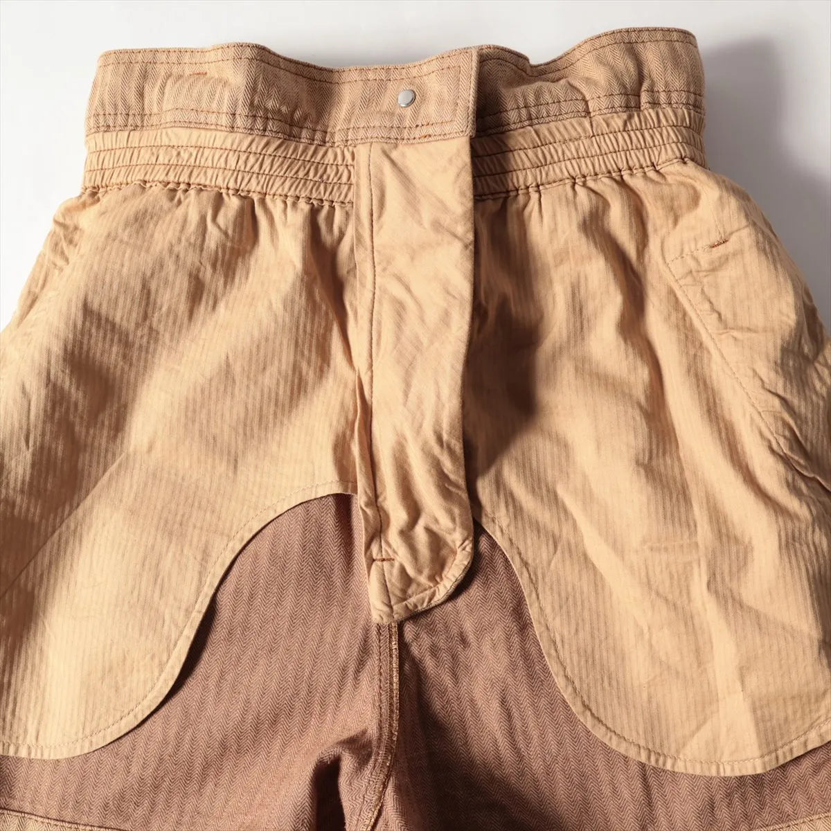 Hermès Cotton Paperbag Short Pants Beige