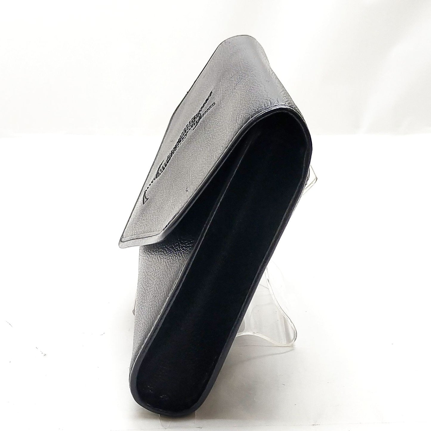 Yves Saint Laurent Leather Clutch Bag Black