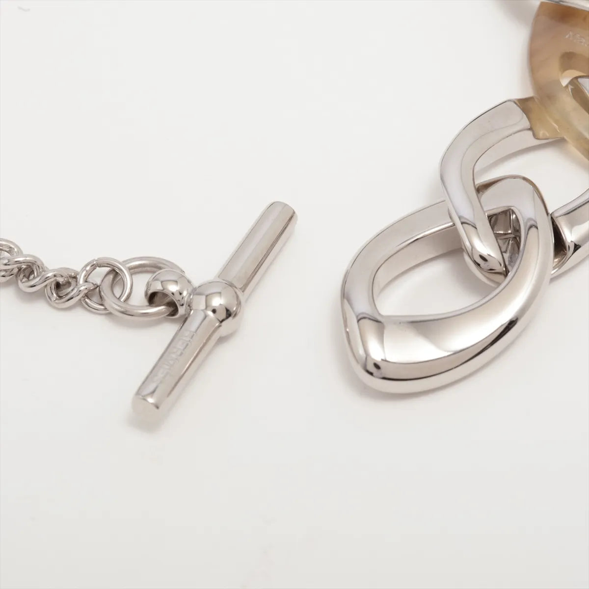 Hermès Bracelet Buffalo Horn Bracelet Silver