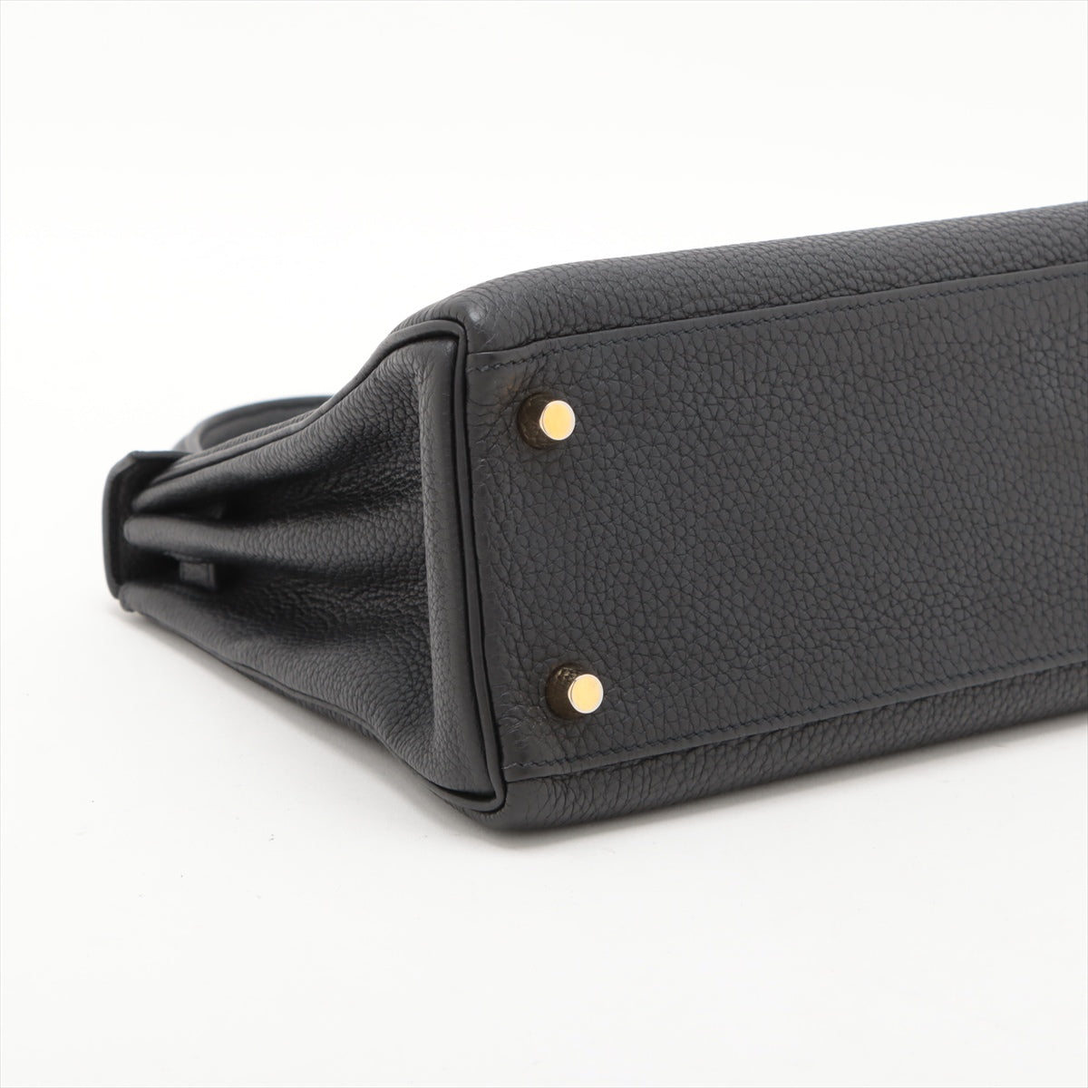 Hermes Kelly 25 Taurillon Clemence Shoulder Bag Black * PREORDER *