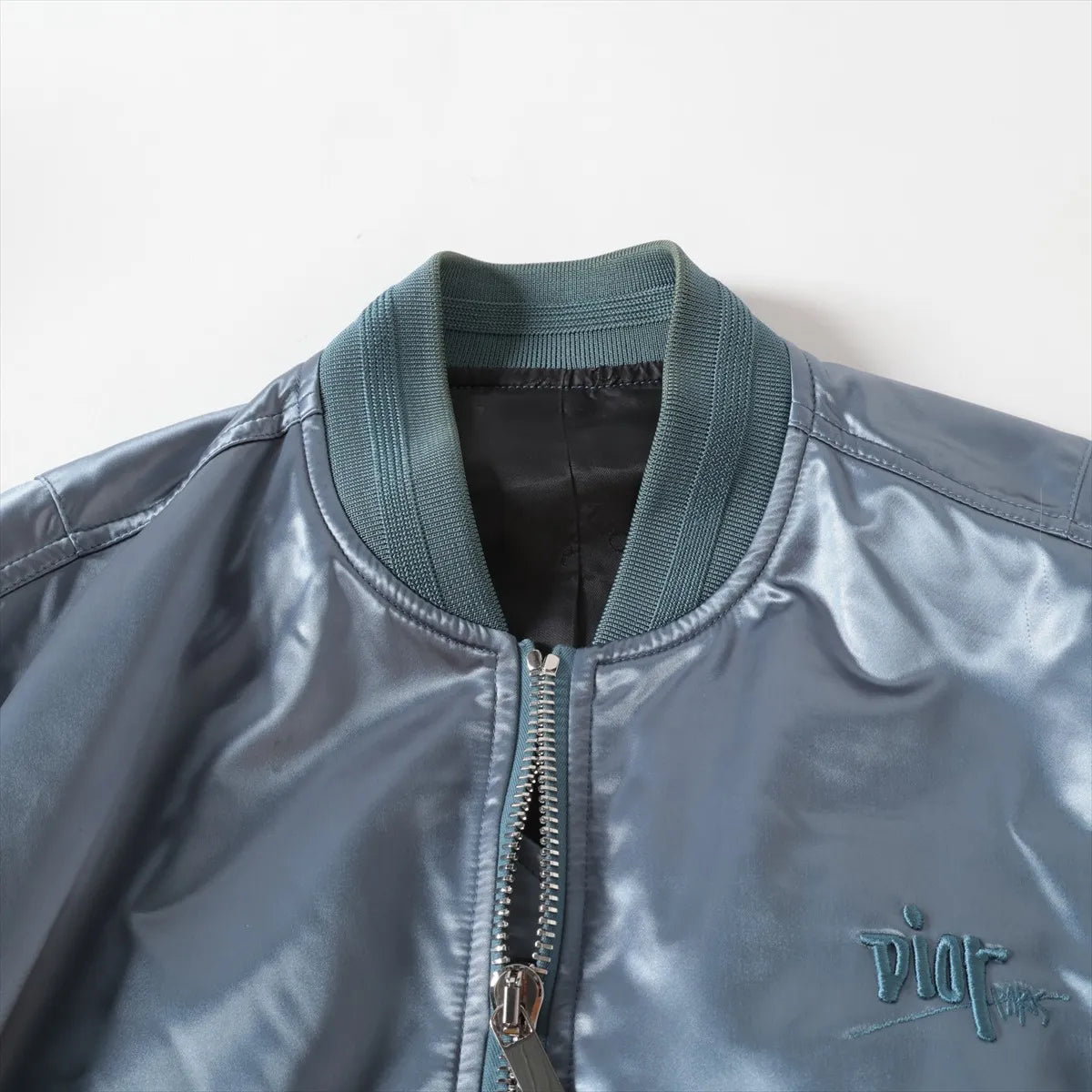 Dior x Shawn Stussy Nylon Blouson Jacket Blue