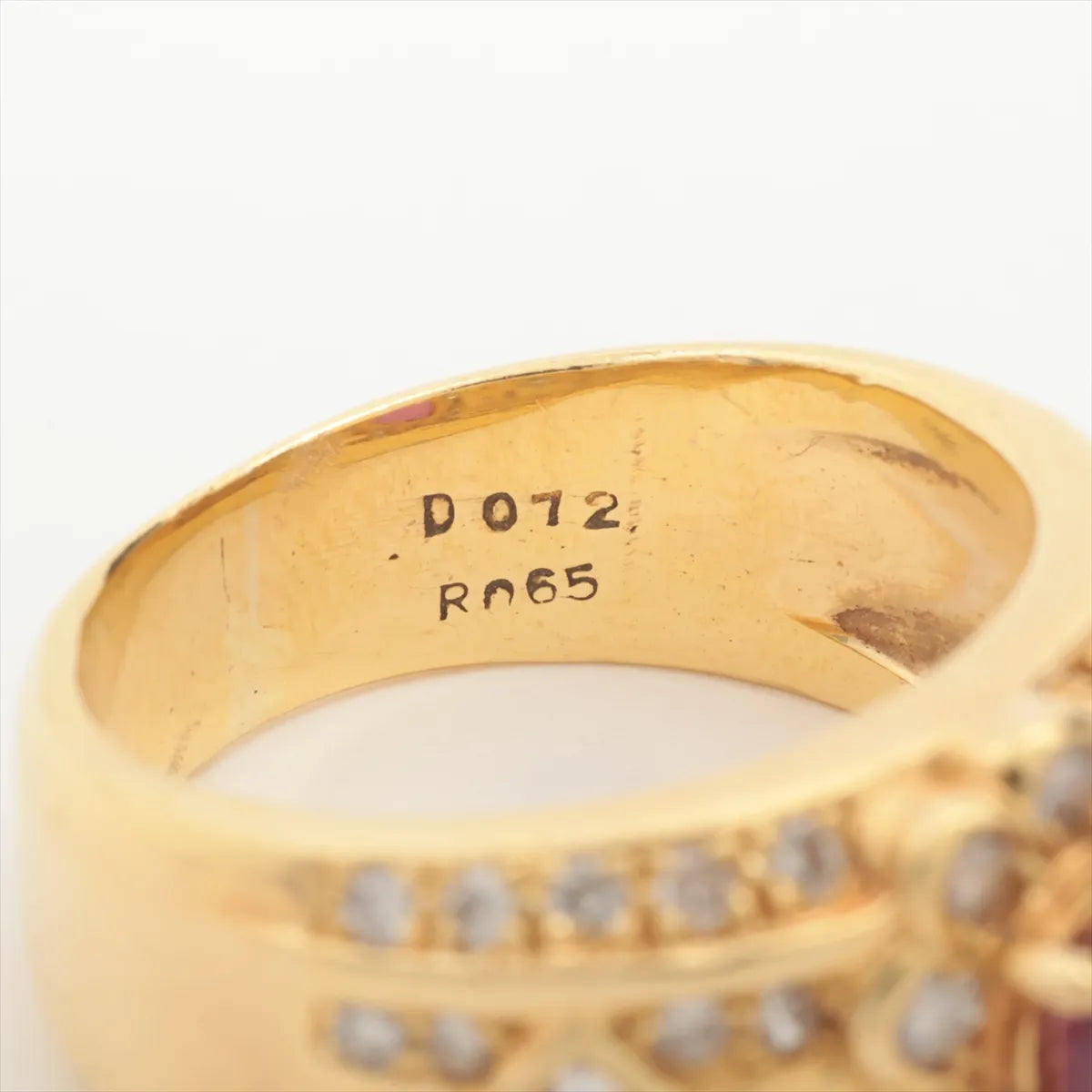 Ruby Diamond Ring Yellow Gold