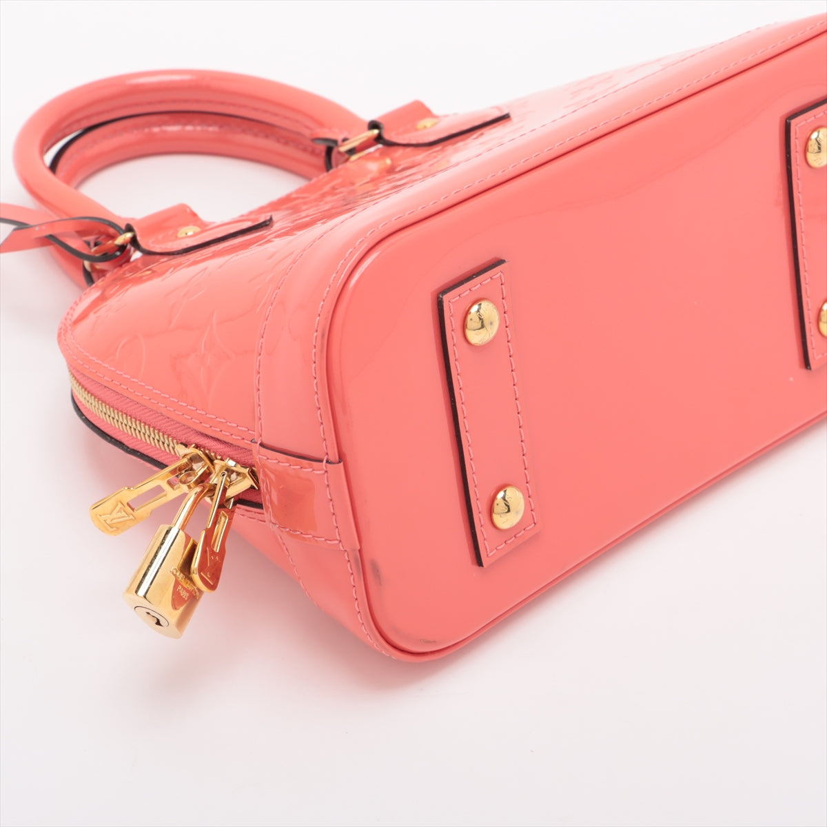 Louis Vuitton Vernis Alma BB Pink Peach