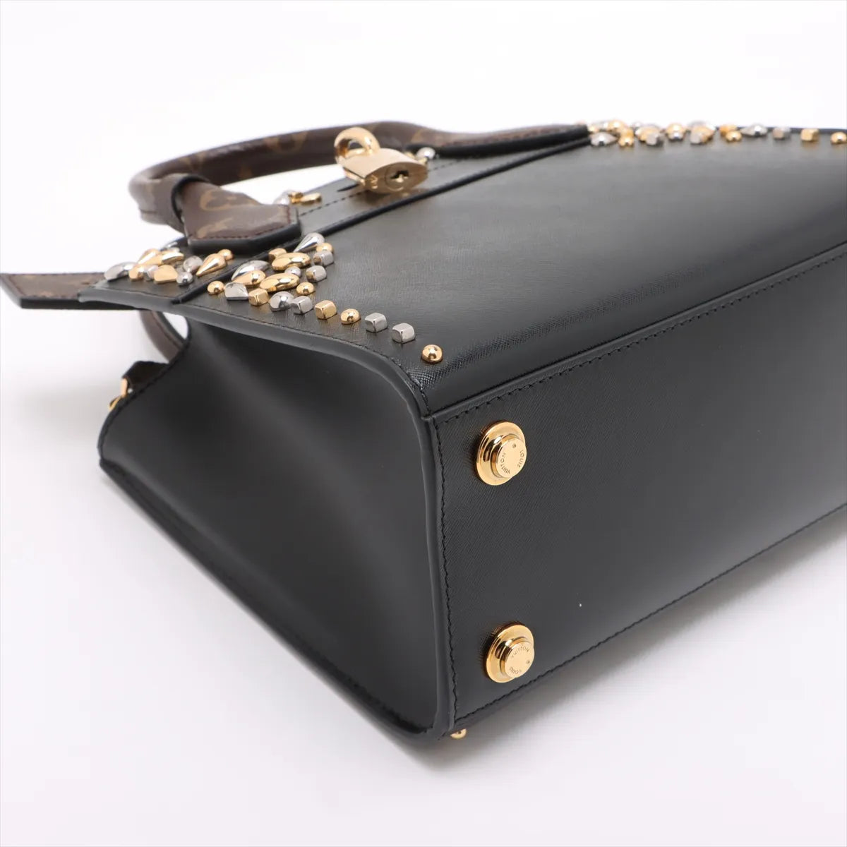 Louis Vuitton Monogram Rhinestone Mini City Steamer Black