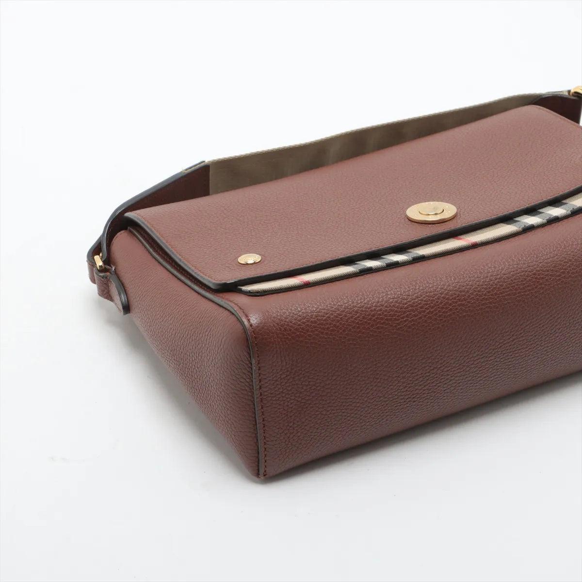Burberry Nova Check Hampshire Shoulder Bag Brown