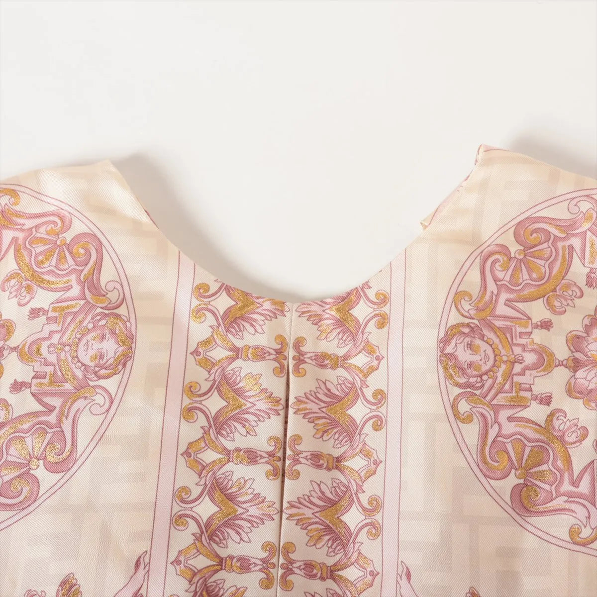 Fendi Silk Sleeveless Mini Dress Pink