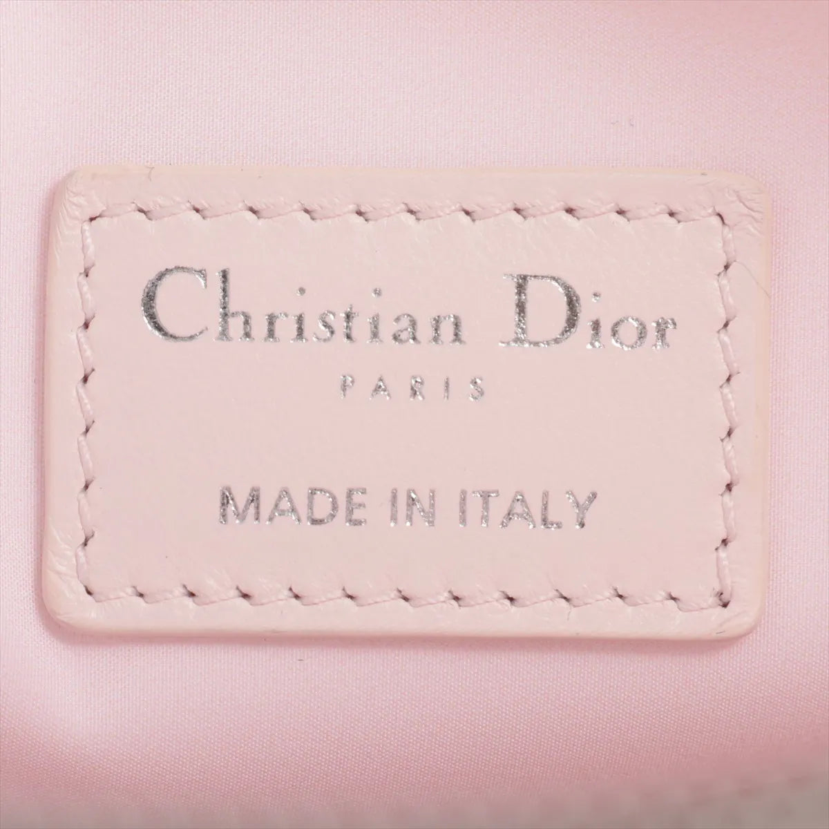 Christian Dior Cannage Cotton Pouch Pink