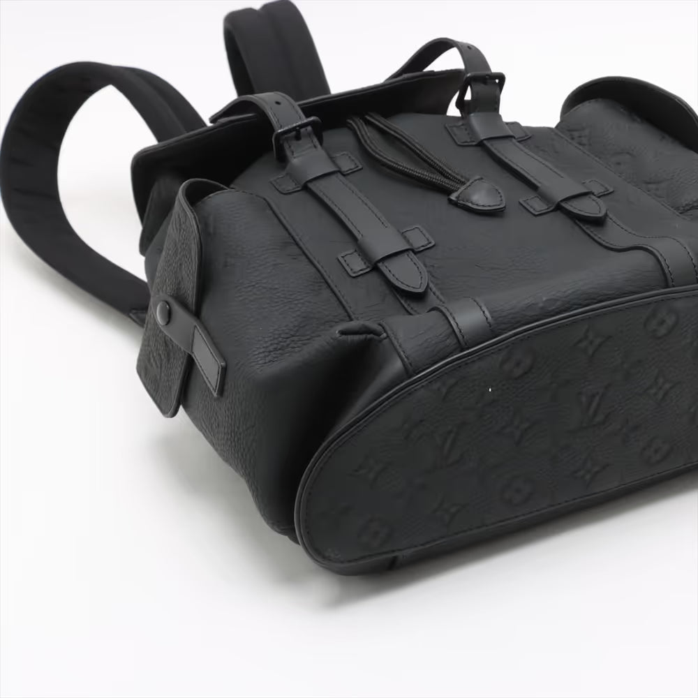 Louis Vuitton Monogram Taurillon Christopher PM Black